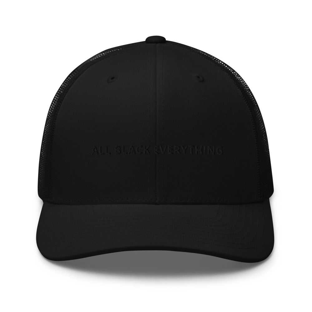 All Black Everything Trucker Cap