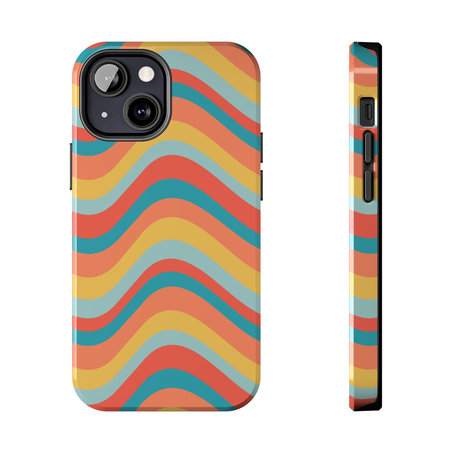 Wavy Pattern Tough iPhone Case