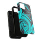 Aqua liquid marble pattern Tough Case