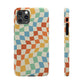 Retro Crazy Checkers Snap Case