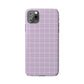 Lavender Grid Snap Case