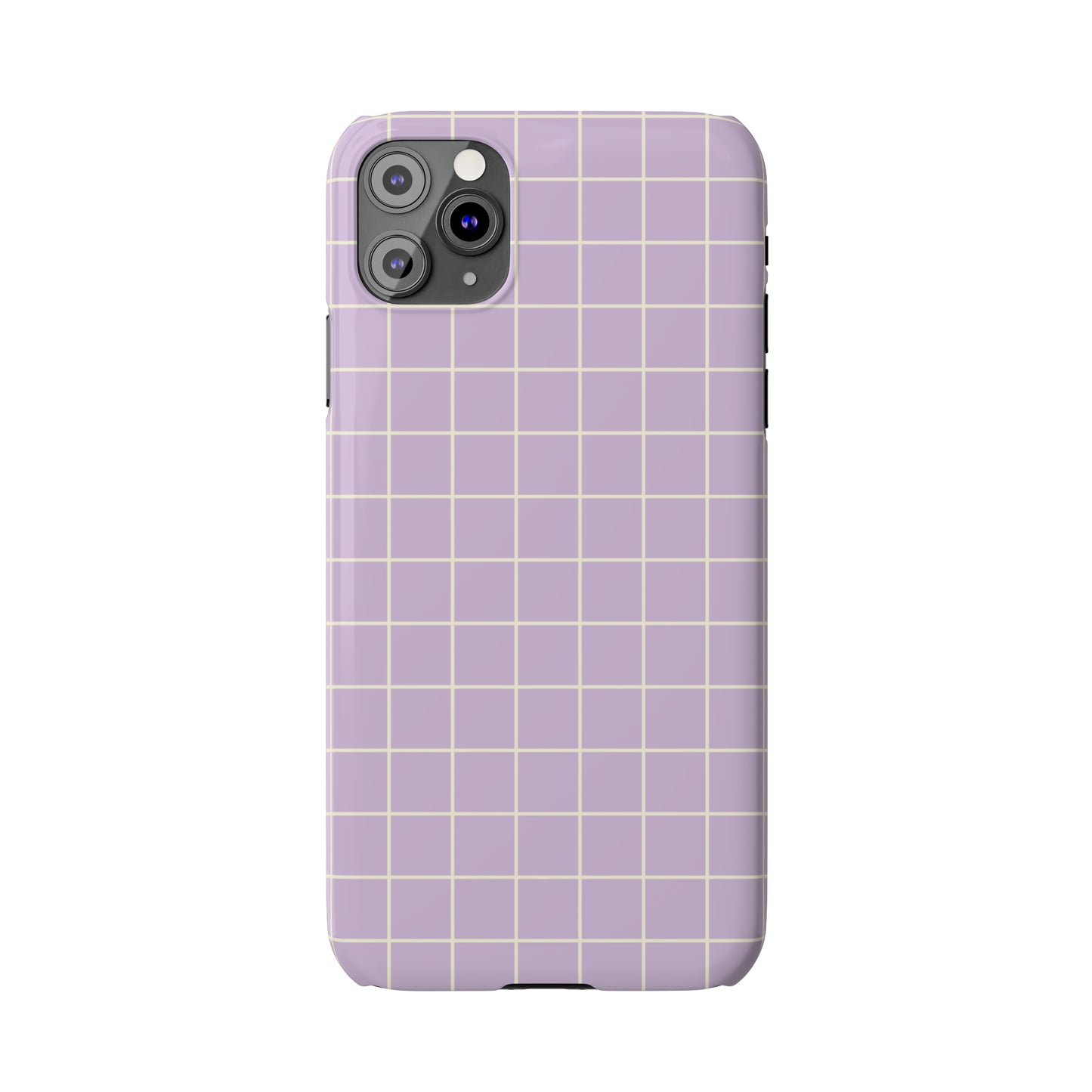 Lavender Grid Snap Case