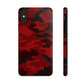 Red Camouflage Tough Case