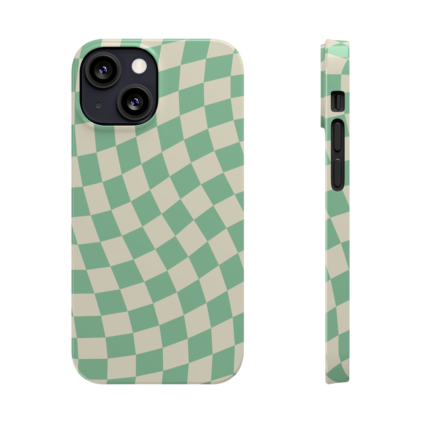 Pistachio Checkers Snap Case