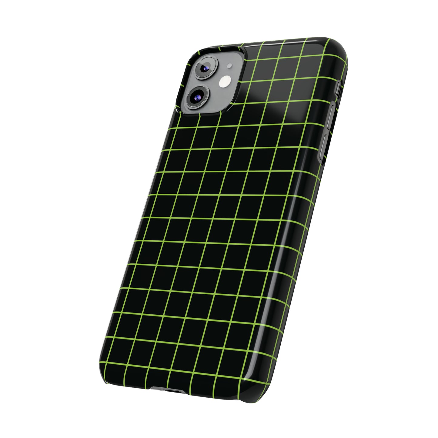 Green Grid Snap Case