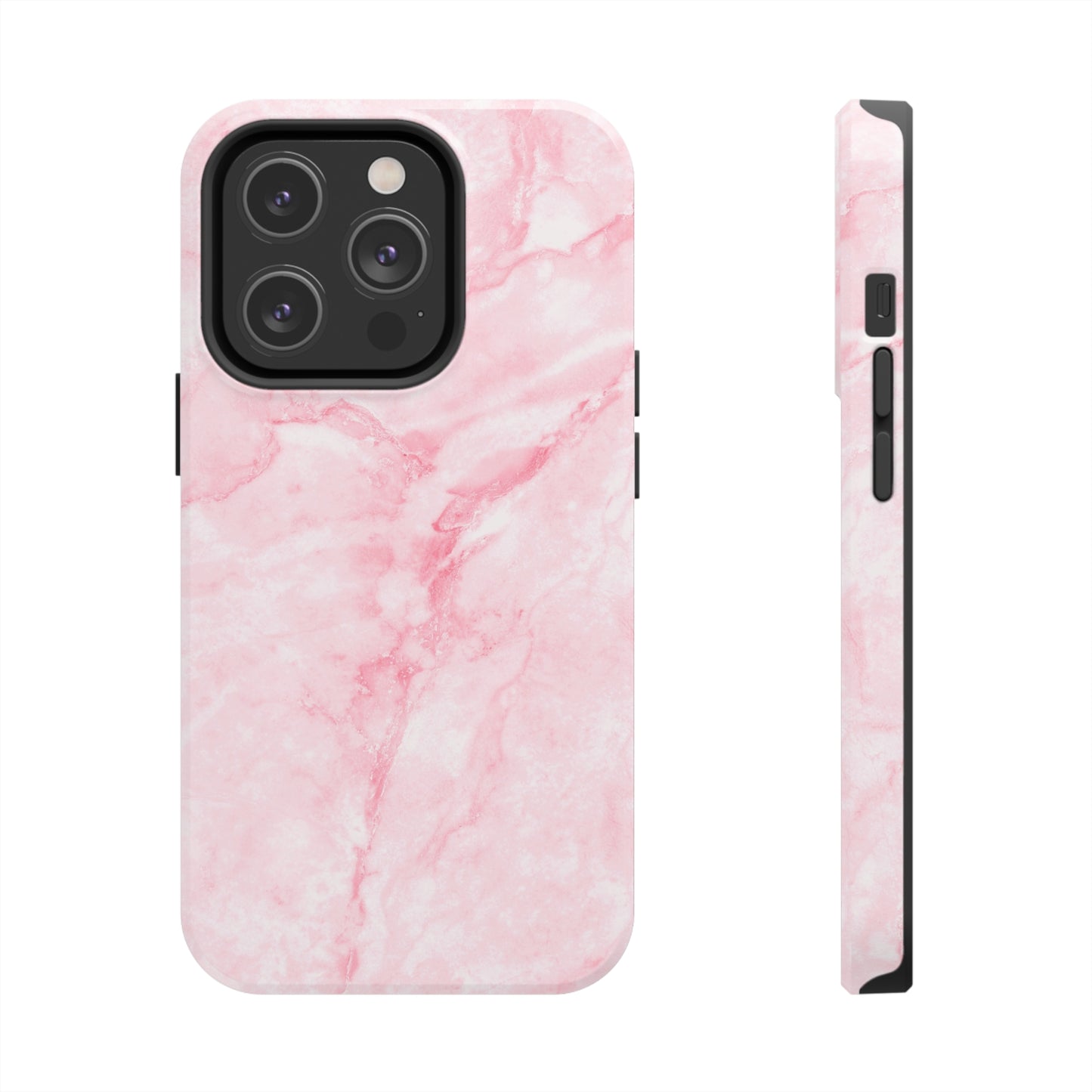 Pink Marble Tough iPhone Case