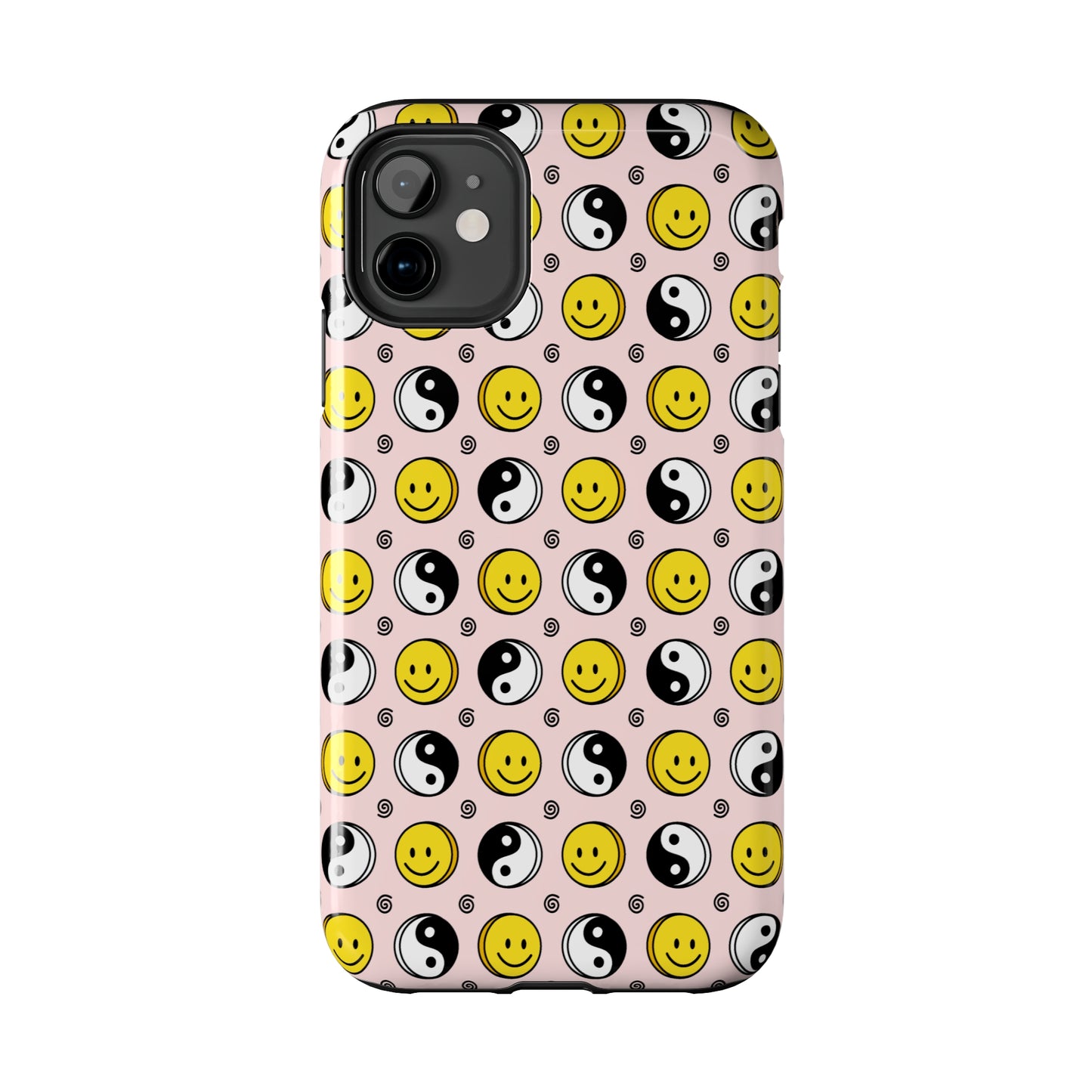 Yin and yang X Smiley Tough iPhone Case