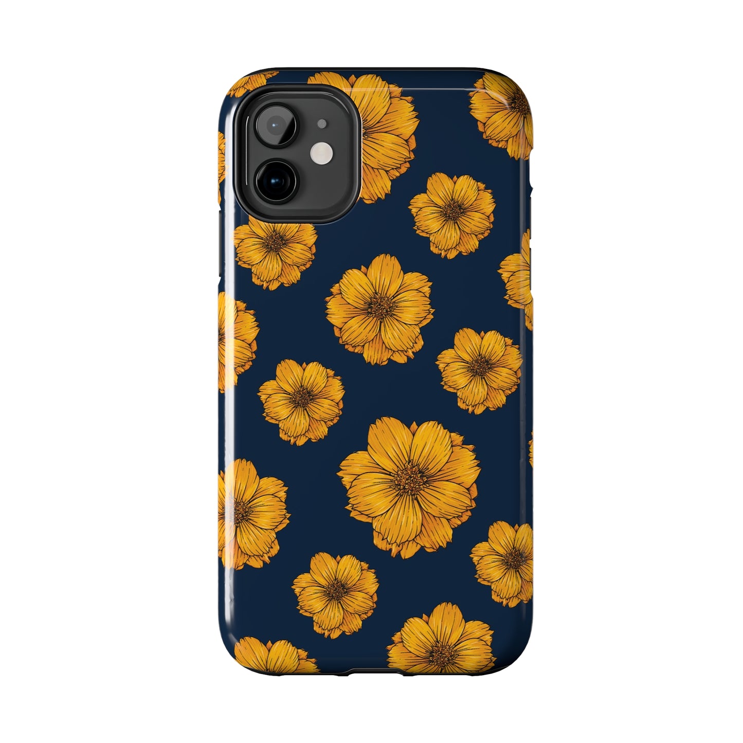 Sunflower Glimmer Tough iPhone Case