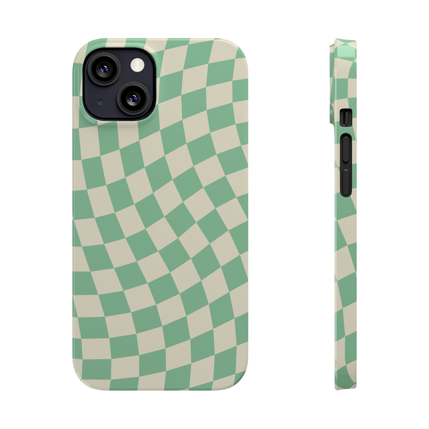 Pistachio Checkers Snap Case