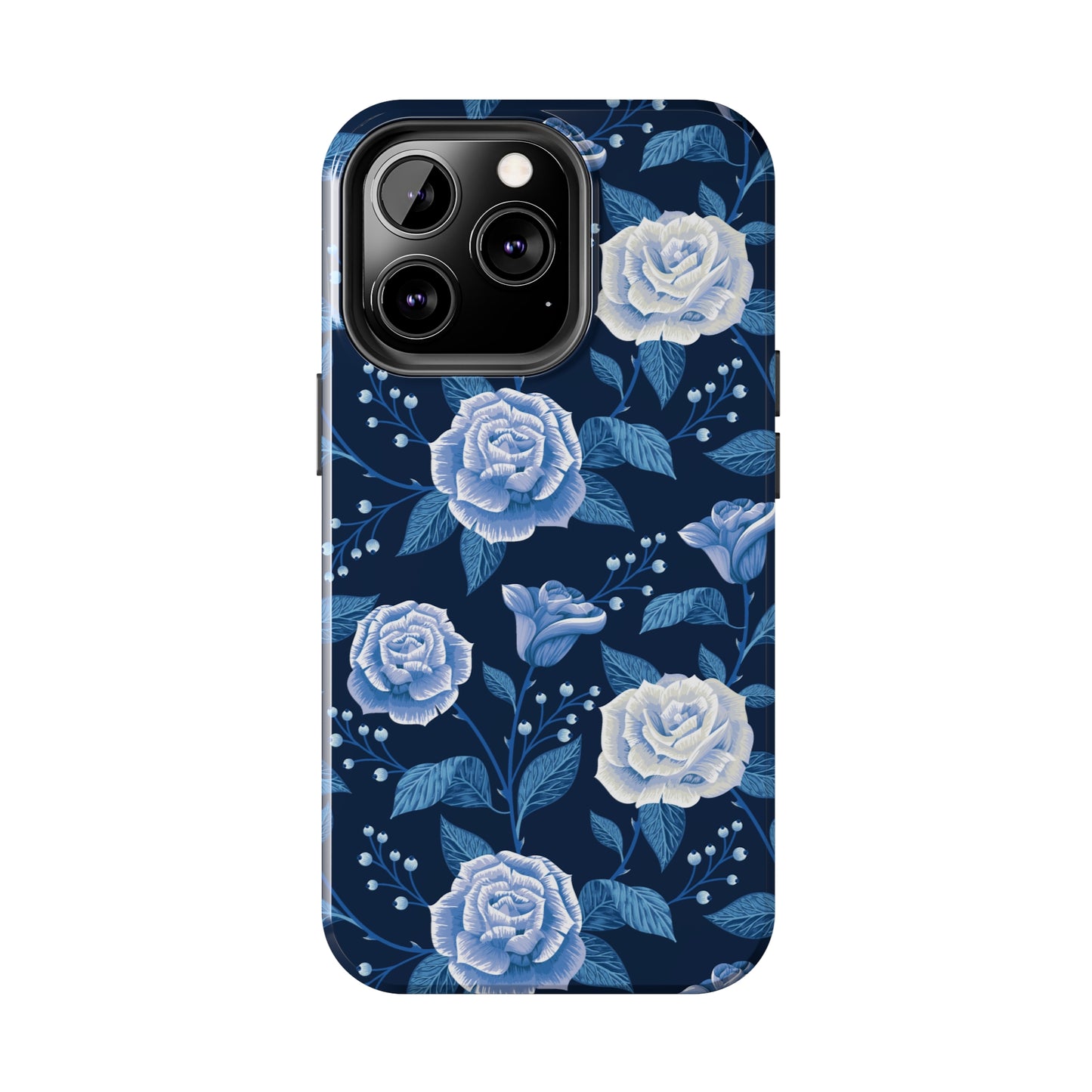 Midnight Rose Tough iPhone Case