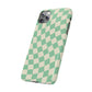 Pistachio Checkers Snap Case