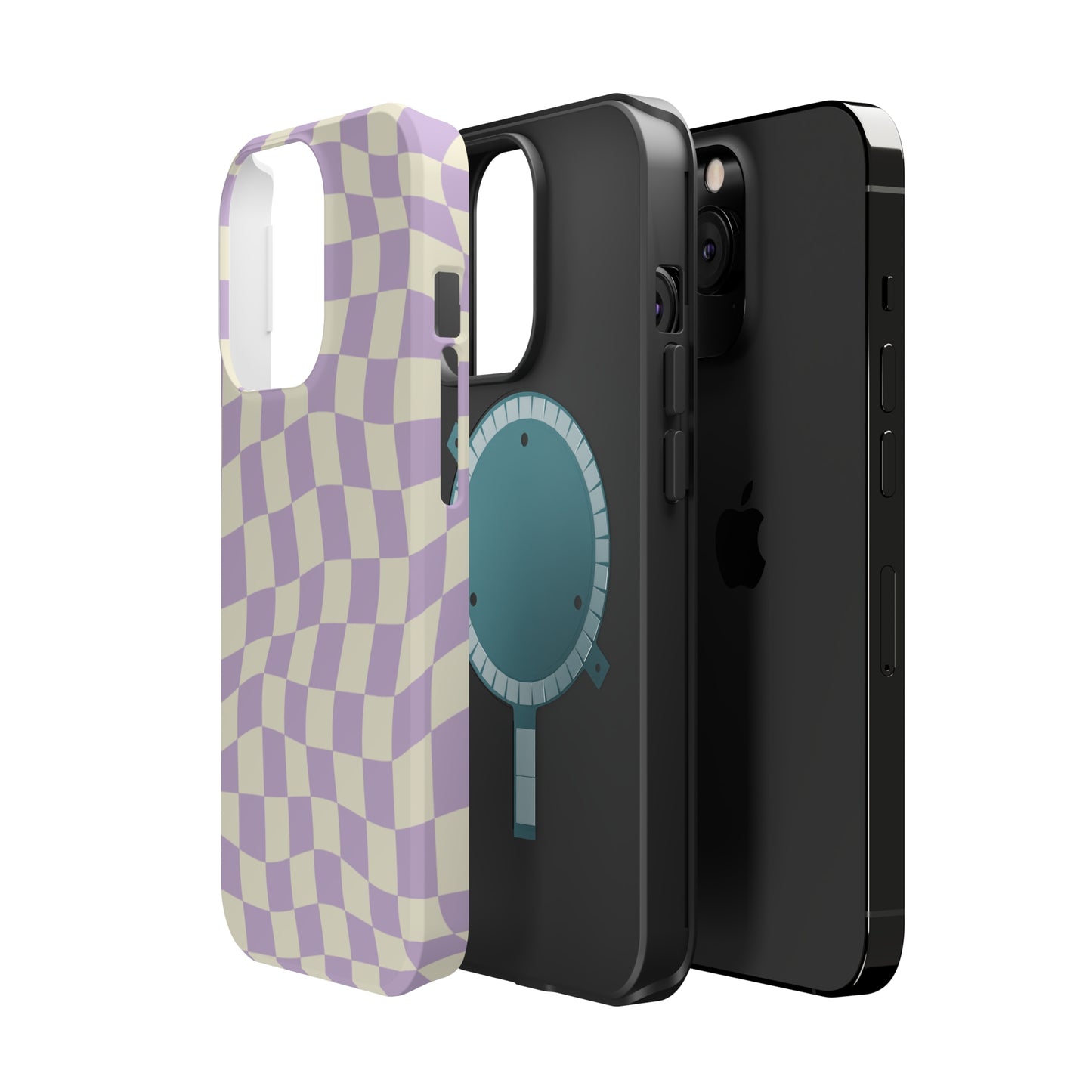 Lavender Crazy Checkers MagSafe Tough Case