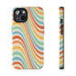 Retro Swirl Tough iPhone Case