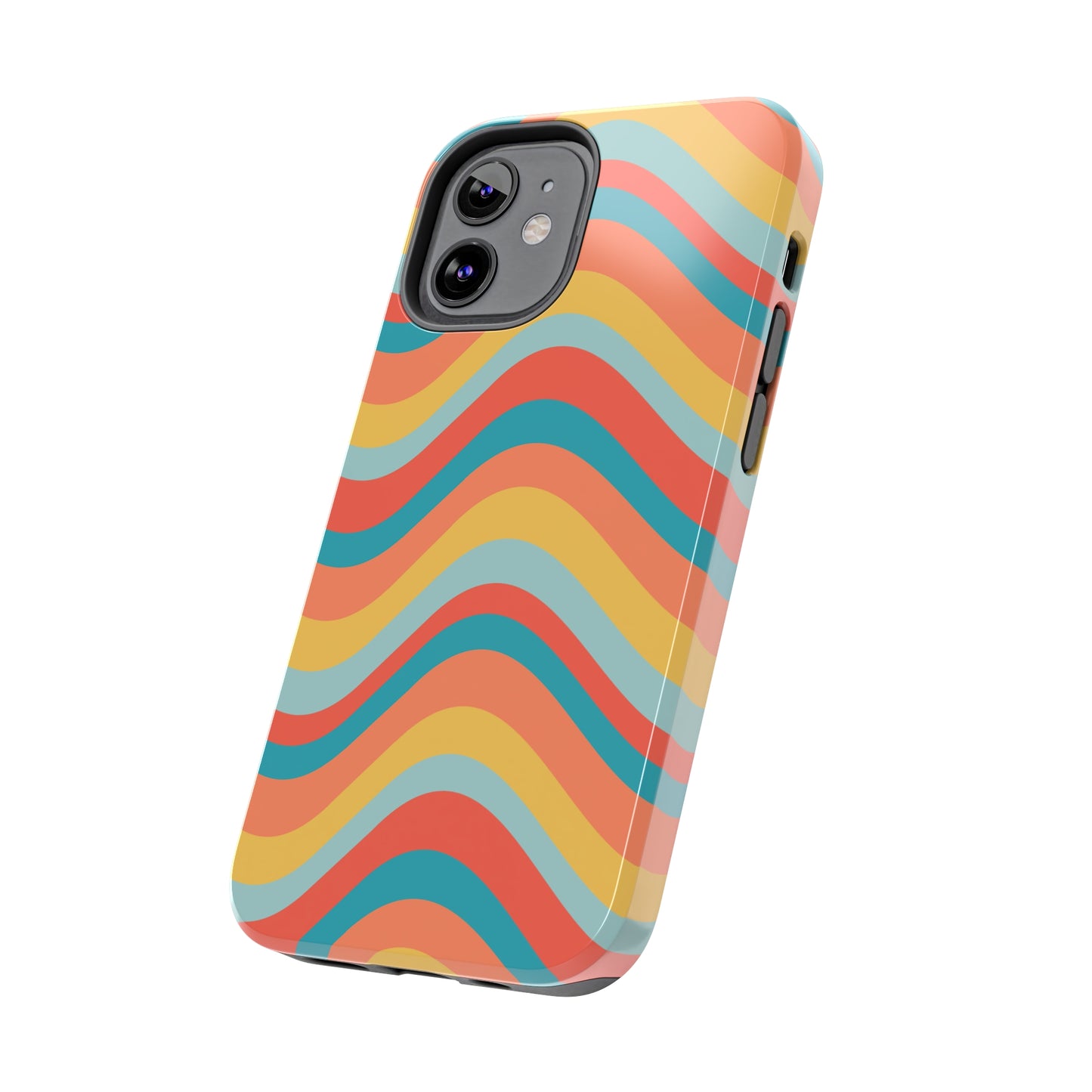 Wavy Pattern Tough iPhone Case