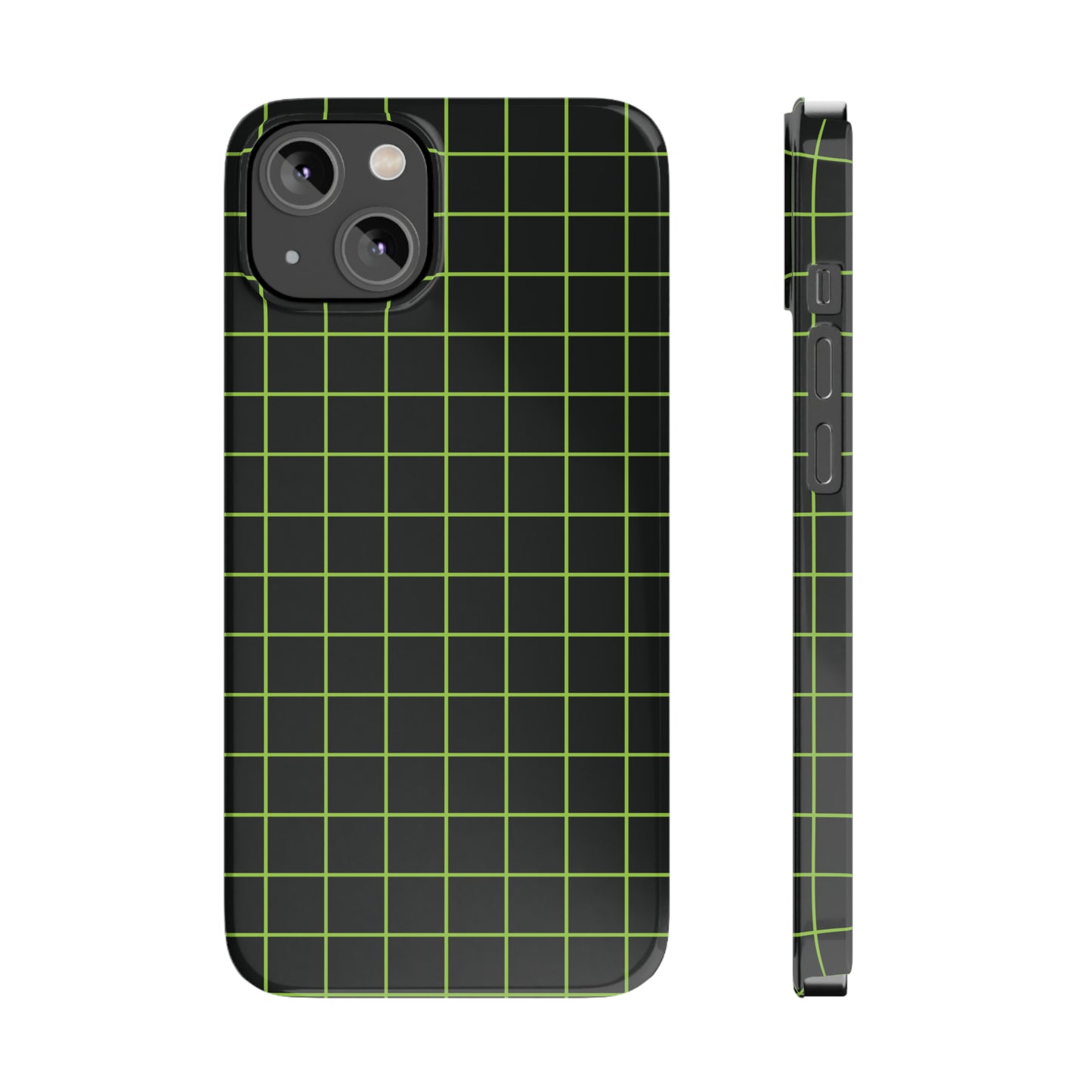 Green Grid Snap Case