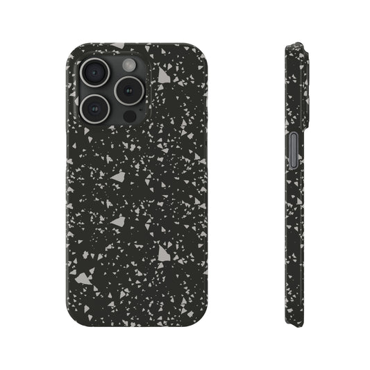 Black Terrazzo Snap Case