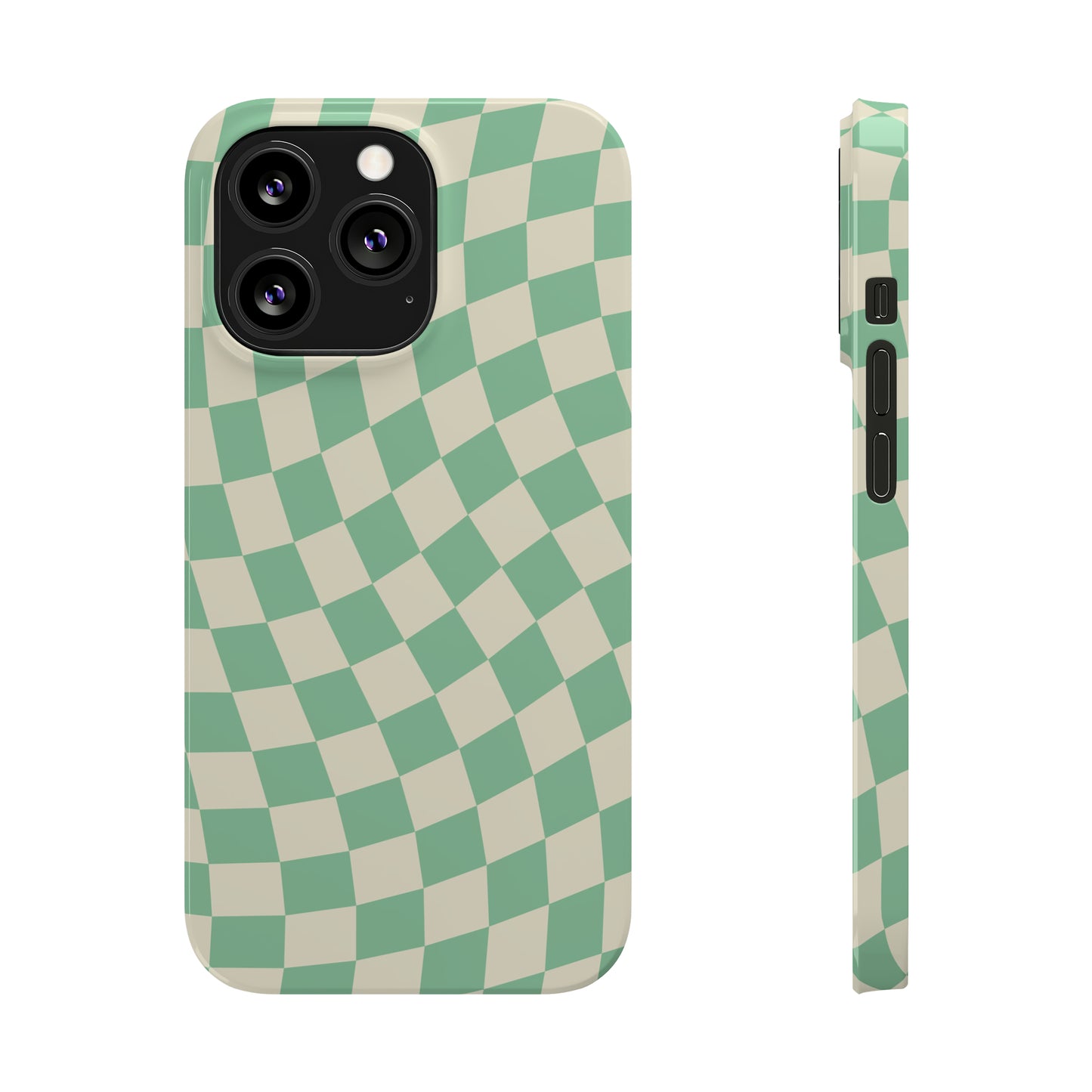 Pistachio Checkers Snap Case