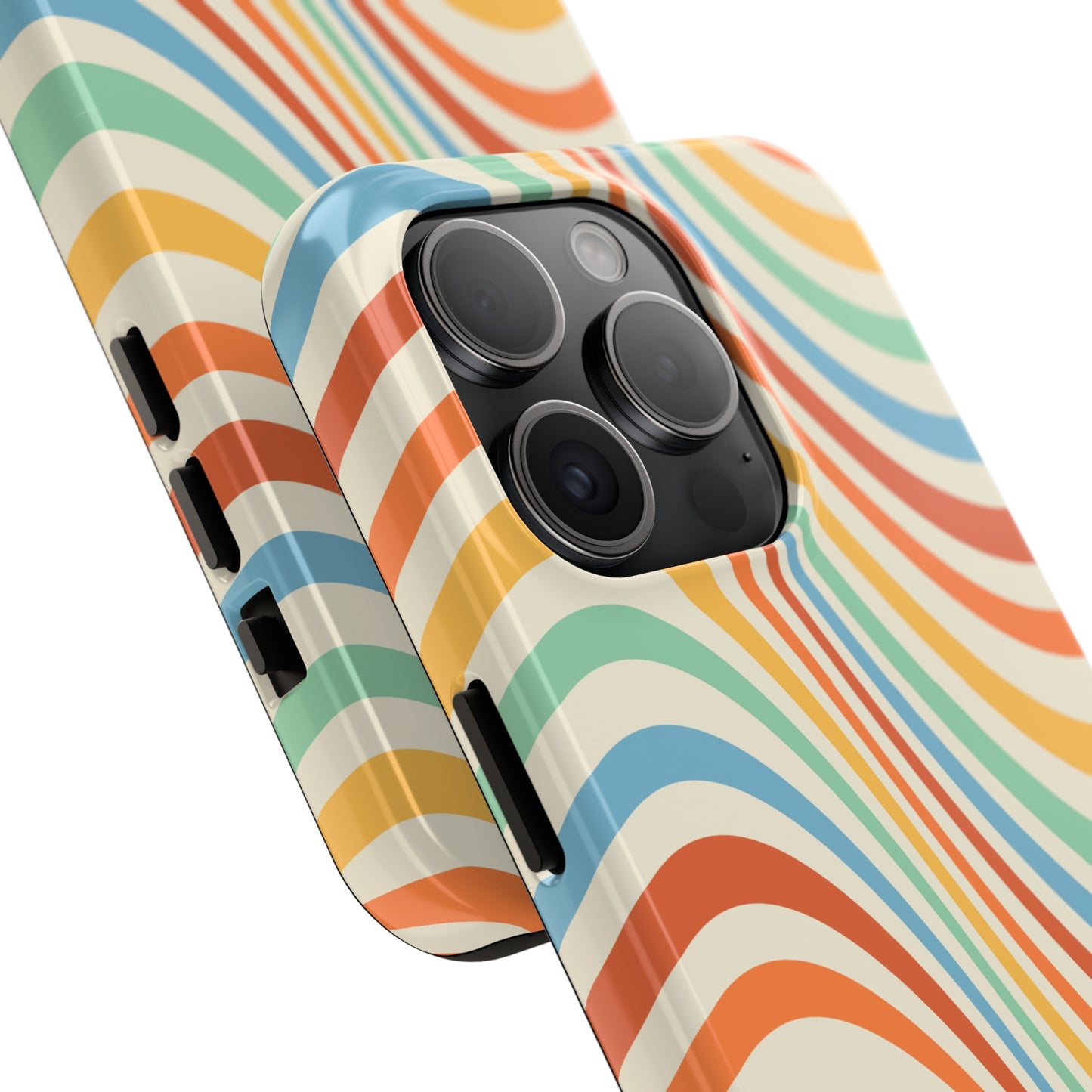 Retro Swirl Tough iPhone Case