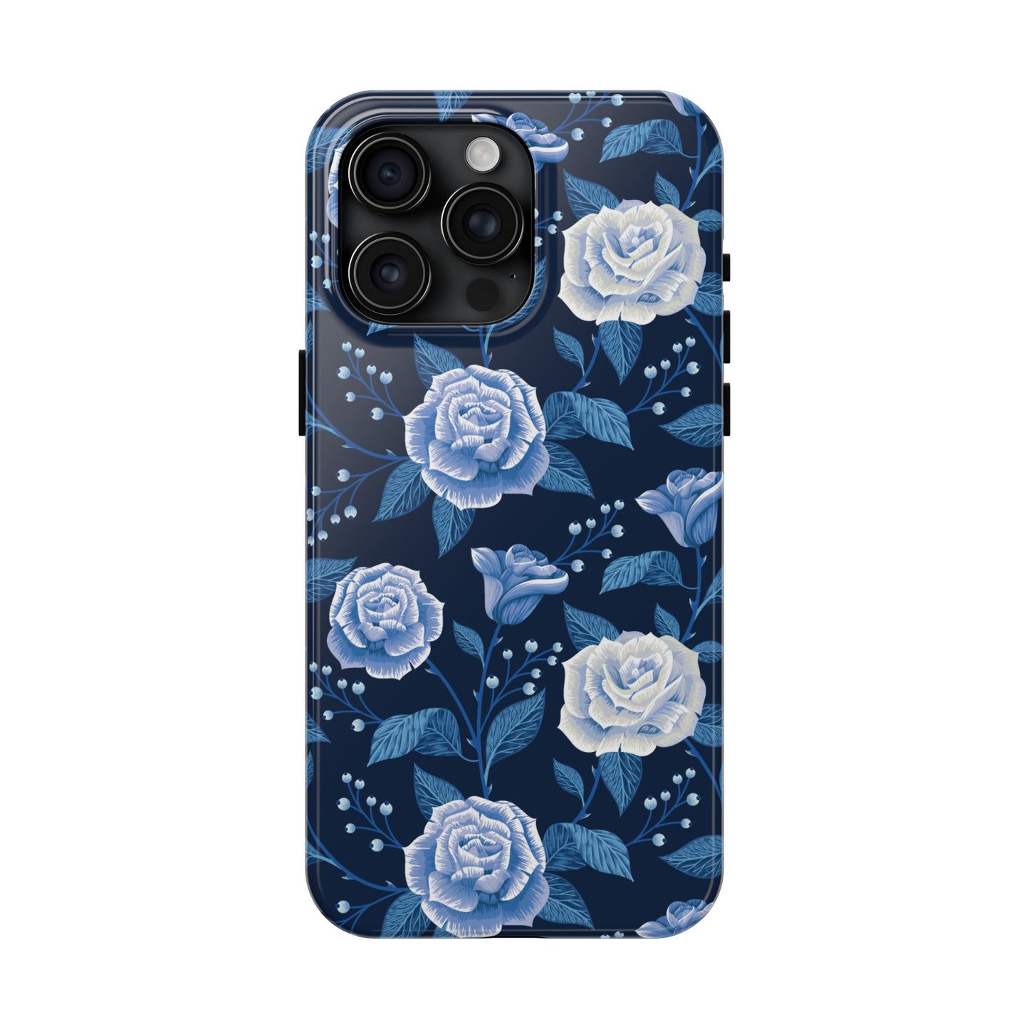 Midnight Rose Tough iPhone Case