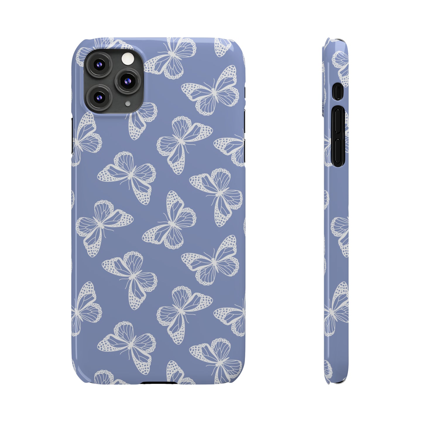 Lavender Butterflies Snap Case