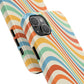 Retro Swirl Tough iPhone Case