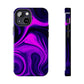 Purple liquid marble pattern Tough Case