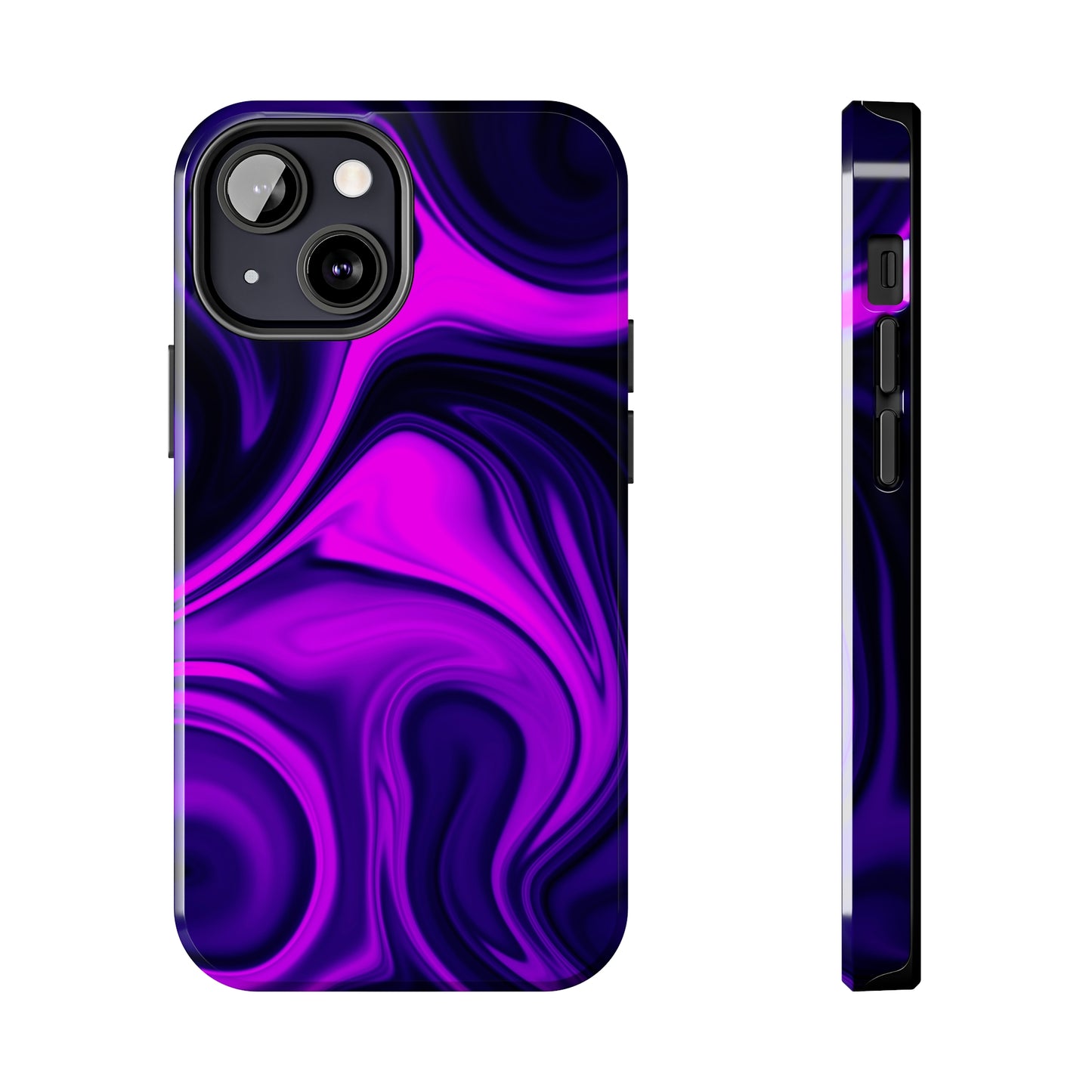 Purple liquid marble pattern Tough Case