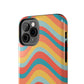 Wavy Pattern Tough iPhone Case