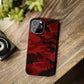 Red Camouflage Snap Case