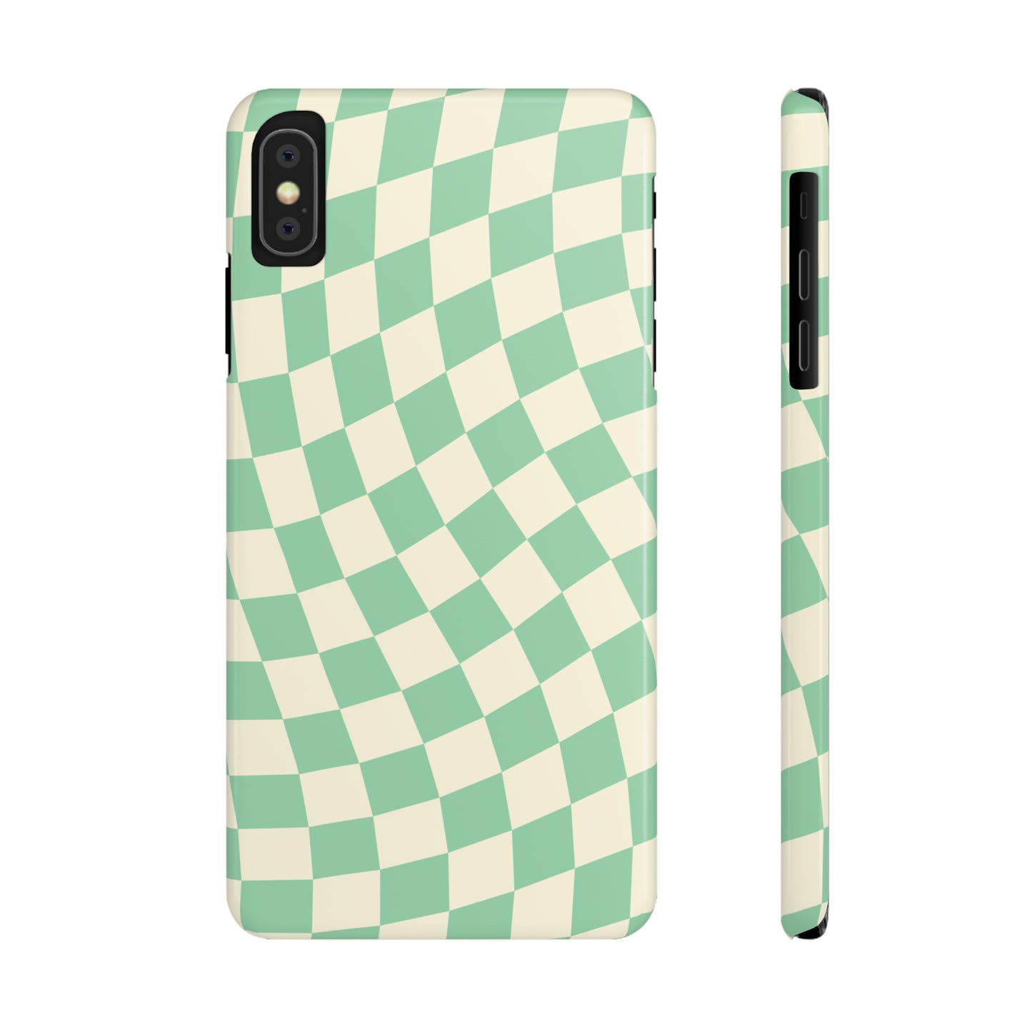 Pistachio Checkers Snap Case