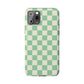 Retro Mint Checkers Snap Case