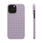 Lavender Grid Snap Case