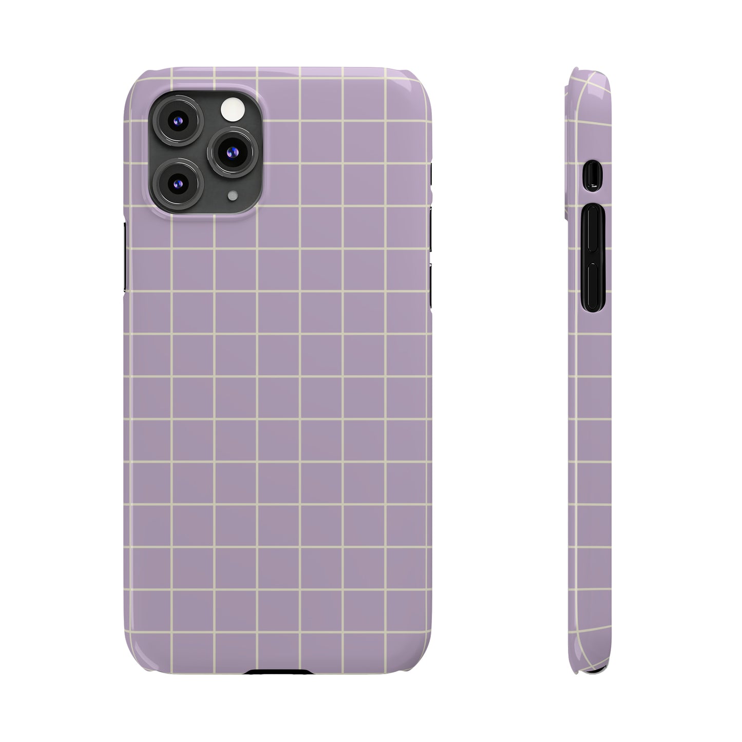 Lavender Grid Snap Case