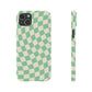 Pistachio Checkers Snap Case