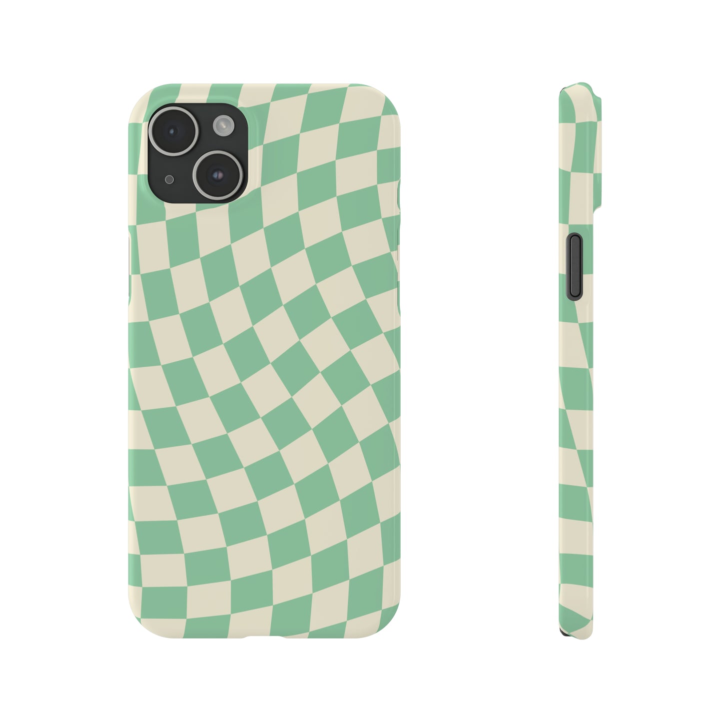 Pistachio Checkers Snap Case