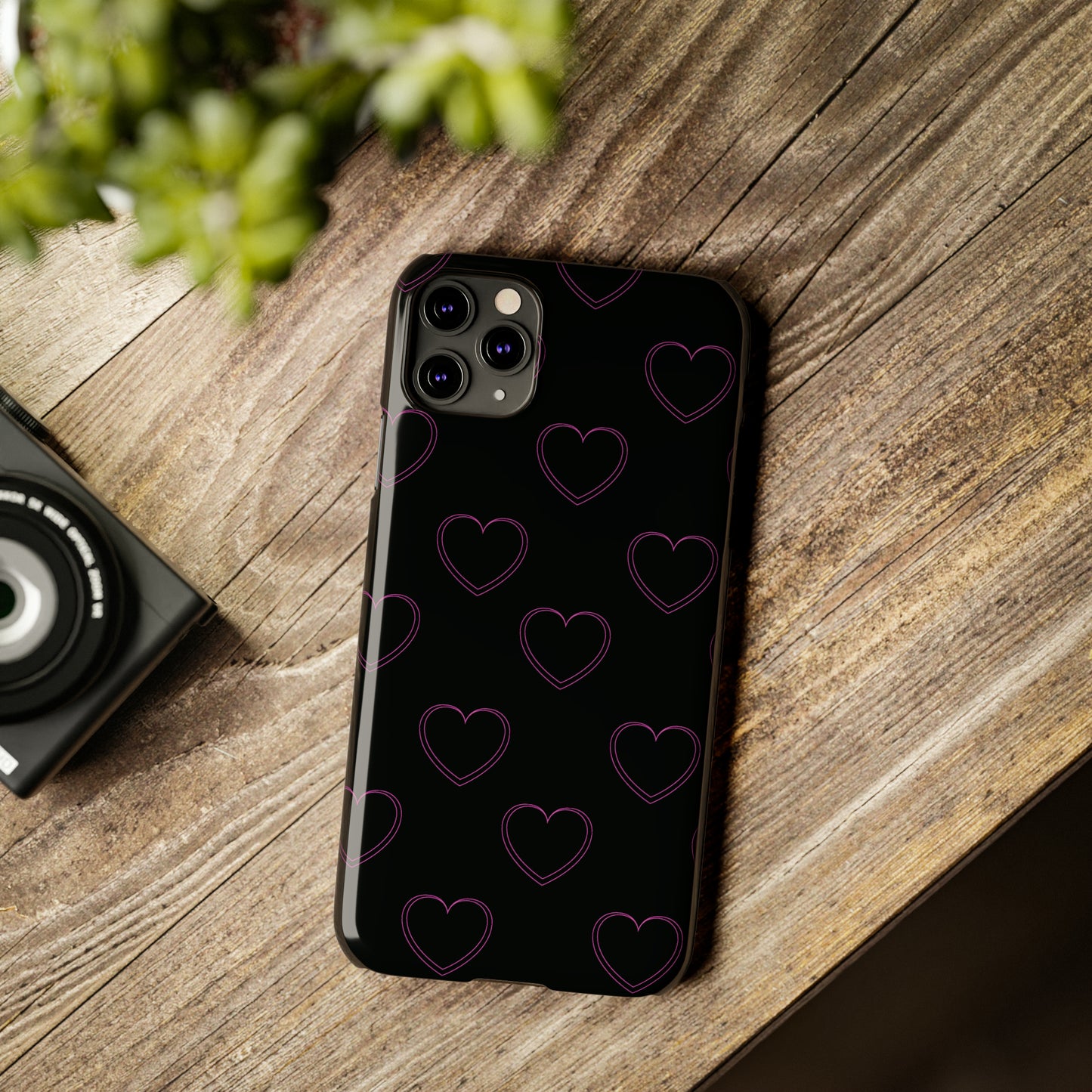 Y2K Heart Snap Case