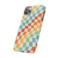 Retro Crazy Checkers Snap Case