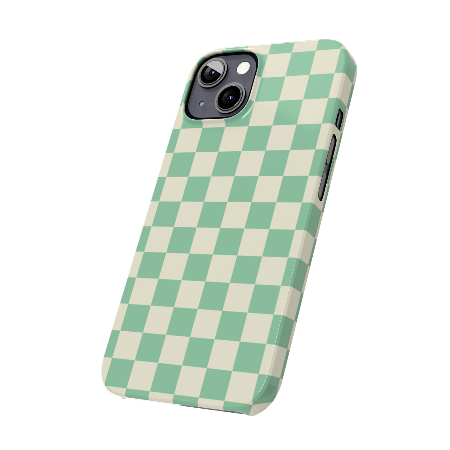 Retro Mint Checkers Snap Case