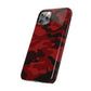 Red Camouflage Snap Case