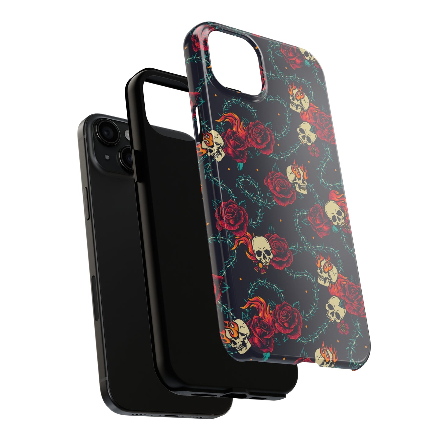 Skulls & Roses Tough iPhone Case