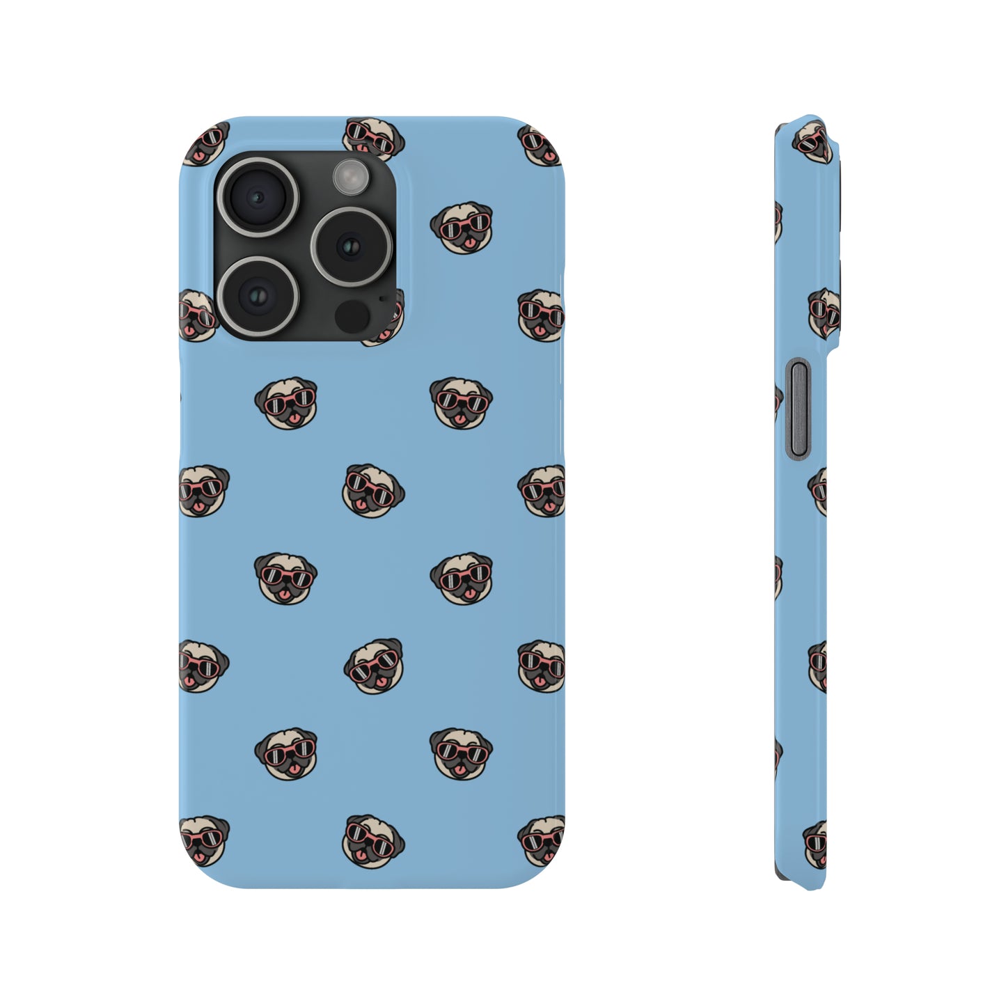 Pug Pattern Snap Case