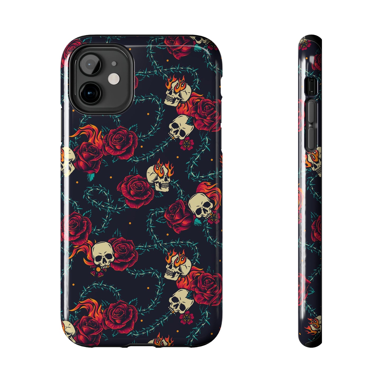 Skulls & Roses Tough iPhone Case