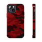 Red Camouflage Tough Case