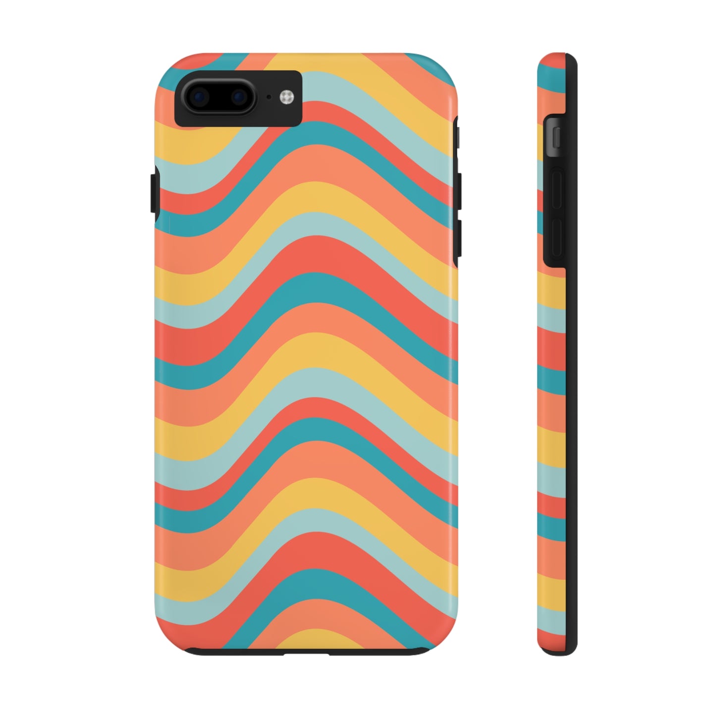 Wavy Pattern Tough iPhone Case