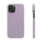 Lavender Grid Snap Case