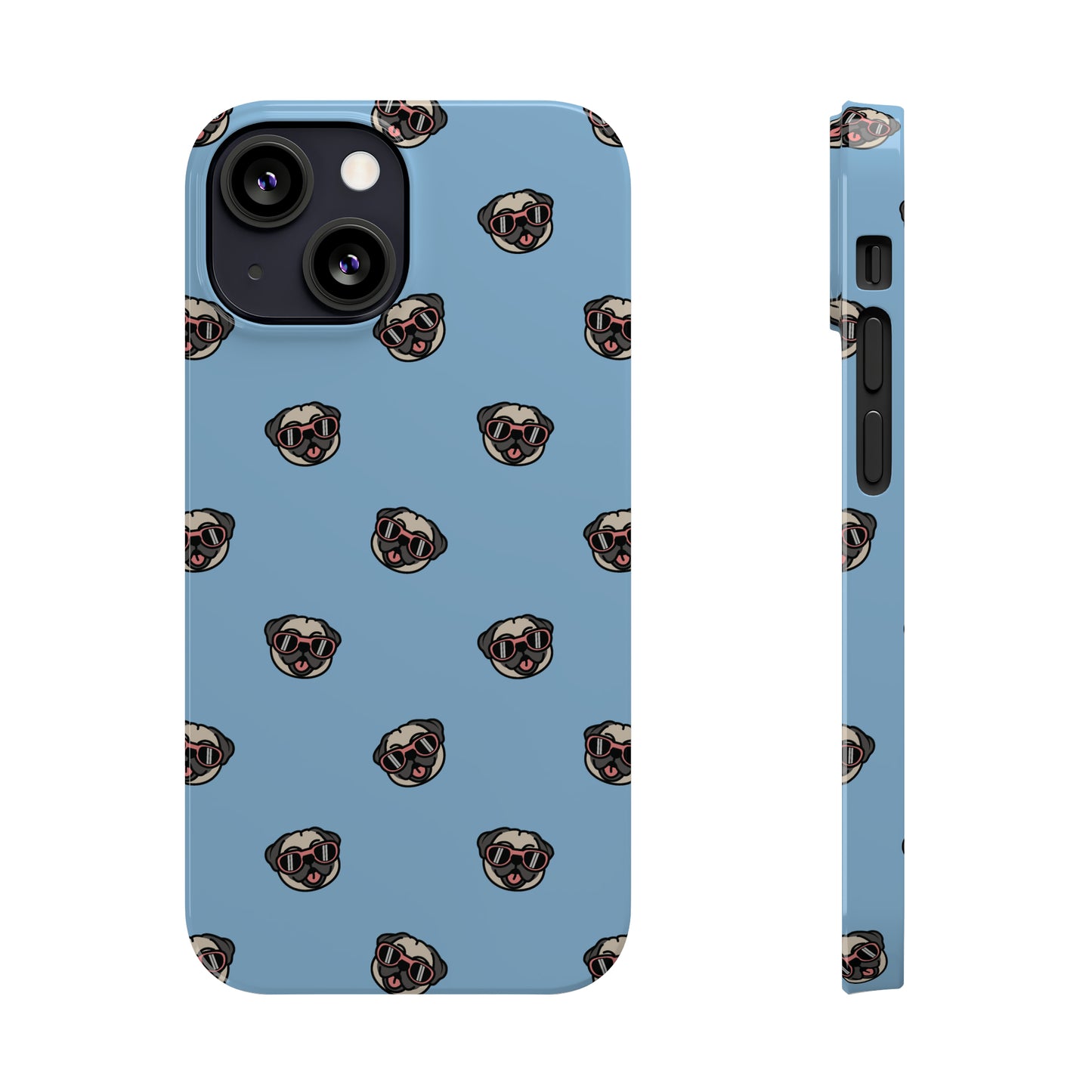 Pug Pattern Snap Case