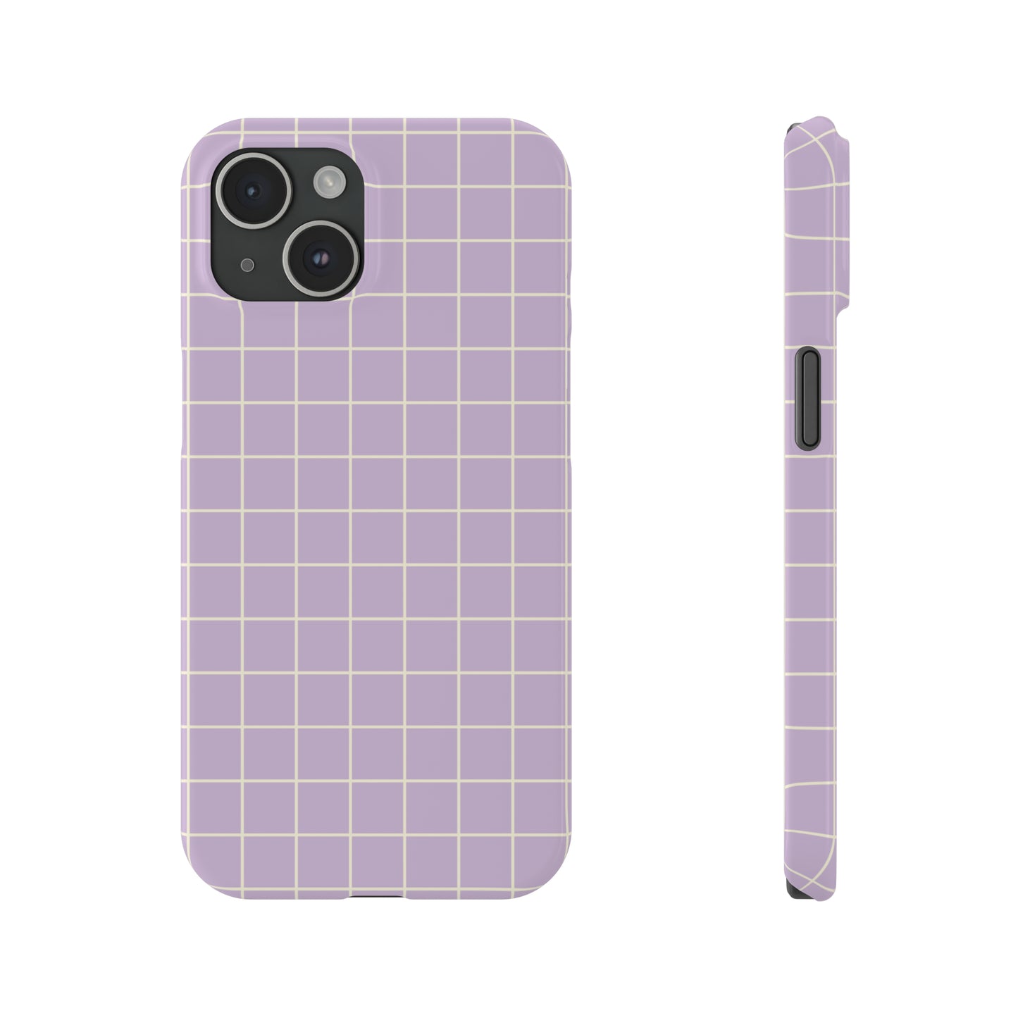 Lavender Grid Snap Case