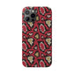 Red Snake Skin Snap Case