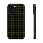 Green Grid Snap Case