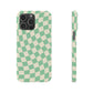 Pistachio Checkers Snap Case